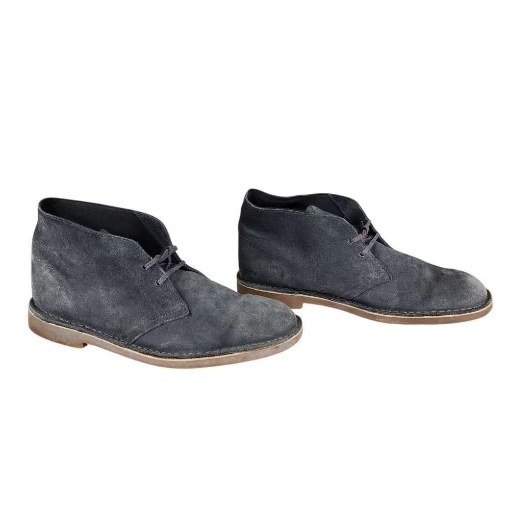 Clarks Chukka Boot sz 12M Men Desert Bushacre Suede Leather Gray Ankle NO INSOLE
